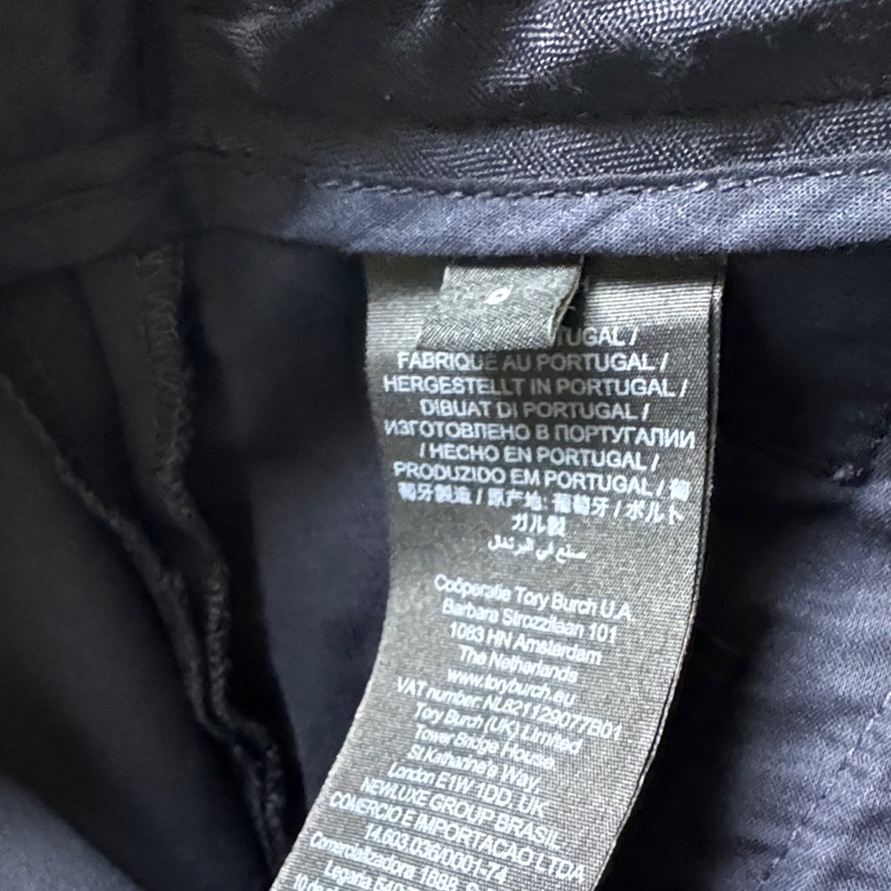 Tory Burch Navy Slim Trousers - Picture 8 of 9